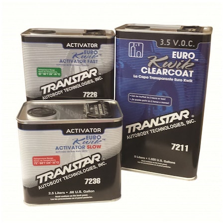 Transtar Autobody Technology Euro Kwik Clearcoat, 5 Liter 7211